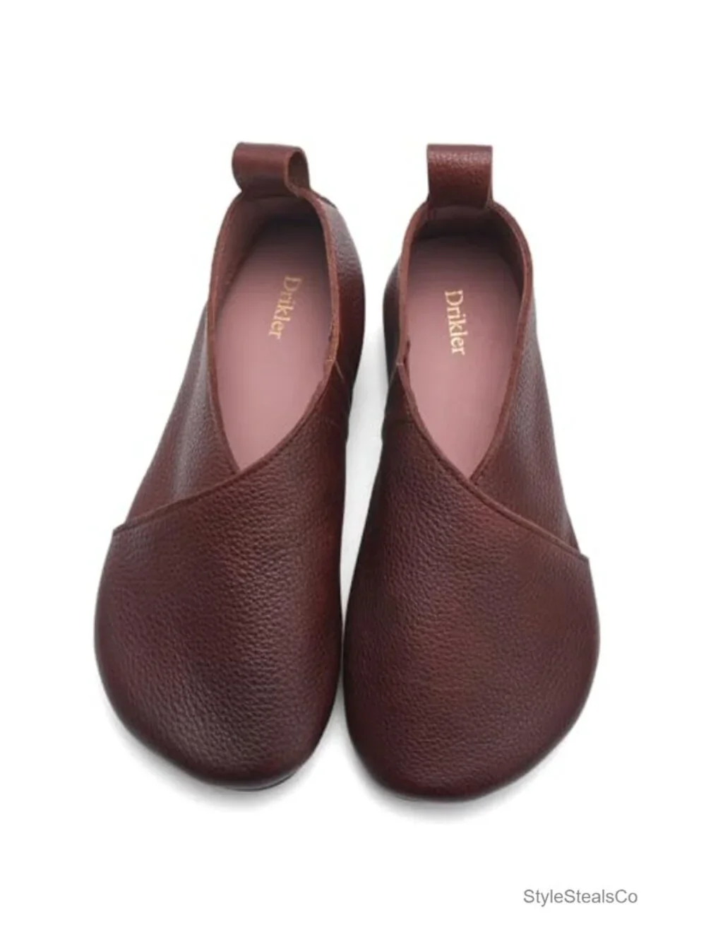 Women's Retro Soft Leather Loafers Fashionable Non Slip Genuine Leather